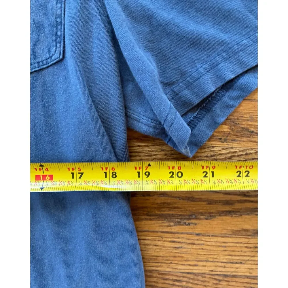 Vintage J. CREW Blue Gray T Shirt Tee Top  Mens Size Medium